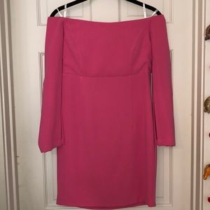 Bardot Off the Shoulder Split-Sleeve Mini Dress